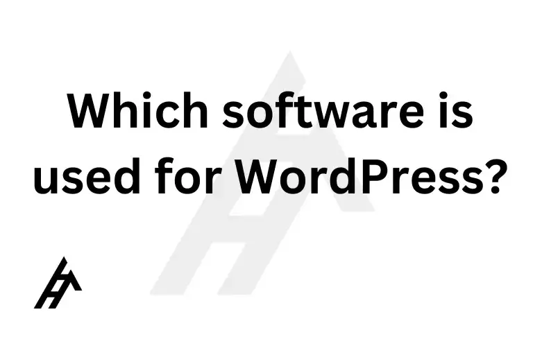 Which software is used for WordPress