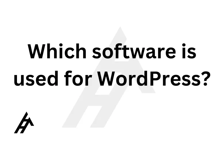 Which software is used for WordPress